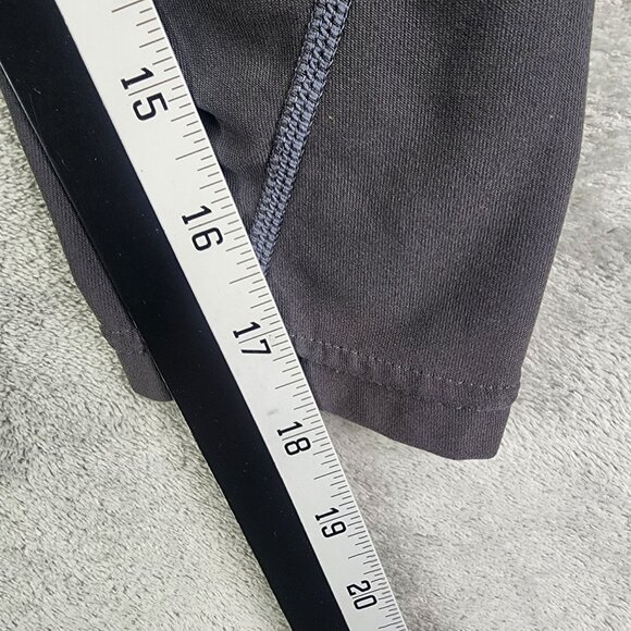 Women's Nike Fit Dry Grey Athletic Capris Leggings Breathable Mesh Size M (8-10) - Picture 8 of 10